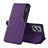 Coque Portefeuille Livre Cuir Etui Clapet Q02H pour Xiaomi Poco X4 GT 5G Violet