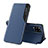 Coque Portefeuille Livre Cuir Etui Clapet Q04H pour Samsung Galaxy M53 5G Bleu
