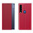 Coque Portefeuille Livre Cuir Etui Clapet QH1 pour Huawei P40 Lite E Rouge