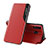 Coque Portefeuille Livre Cuir Etui Clapet QH1 pour Samsung Galaxy A20 Rouge
