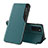 Coque Portefeuille Livre Cuir Etui Clapet QH1 pour Samsung Galaxy M02s Vert