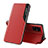 Coque Portefeuille Livre Cuir Etui Clapet QH1 pour Samsung Galaxy M40S Rouge