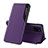 Coque Portefeuille Livre Cuir Etui Clapet QH1 pour Samsung Galaxy M60s Violet