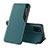 Coque Portefeuille Livre Cuir Etui Clapet QH1 pour Samsung Galaxy Note 10 Lite Vert