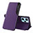 Coque Portefeuille Livre Cuir Etui Clapet QH1 pour Xiaomi Redmi Note 12 Turbo 5G Violet