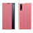 Coque Portefeuille Livre Cuir Etui Clapet QH2 pour Samsung Galaxy A70S Or Rose