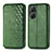 Coque Portefeuille Livre Cuir Etui Clapet S01D pour Asus Zenfone 9 Vert