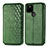 Coque Portefeuille Livre Cuir Etui Clapet S01D pour Google Pixel 5 Vert