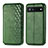 Coque Portefeuille Livre Cuir Etui Clapet S01D pour Google Pixel 6a 5G Vert