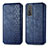 Coque Portefeuille Livre Cuir Etui Clapet S01D pour Huawei Honor 10X Lite Bleu