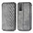 Coque Portefeuille Livre Cuir Etui Clapet S01D pour Huawei Honor 10X Lite Gris