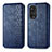 Coque Portefeuille Livre Cuir Etui Clapet S01D pour Huawei Honor 50 Pro 5G Bleu