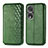 Coque Portefeuille Livre Cuir Etui Clapet S01D pour Huawei Honor 80 Pro Flat 5G Vert