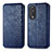 Coque Portefeuille Livre Cuir Etui Clapet S01D pour Huawei Honor 90 5G Bleu