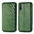 Coque Portefeuille Livre Cuir Etui Clapet S01D pour Huawei Honor 9X Vert