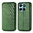 Coque Portefeuille Livre Cuir Etui Clapet S01D pour Huawei Honor X6a Vert