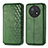 Coque Portefeuille Livre Cuir Etui Clapet S01D pour Huawei Nova Y91 Vert