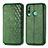 Coque Portefeuille Livre Cuir Etui Clapet S01D pour Huawei P40 Lite E Vert