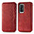 Coque Portefeuille Livre Cuir Etui Clapet S01D pour Huawei P40 Rouge