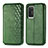 Coque Portefeuille Livre Cuir Etui Clapet S01D pour Huawei P40 Vert