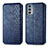 Coque Portefeuille Livre Cuir Etui Clapet S01D pour Motorola Moto Edge 20 5G Bleu