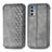 Coque Portefeuille Livre Cuir Etui Clapet S01D pour Motorola Moto Edge 20 5G Gris