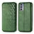 Coque Portefeuille Livre Cuir Etui Clapet S01D pour Motorola Moto Edge 20 5G Vert