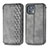 Coque Portefeuille Livre Cuir Etui Clapet S01D pour Motorola Moto Edge 20 Lite 5G Gris