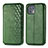 Coque Portefeuille Livre Cuir Etui Clapet S01D pour Motorola Moto Edge 20 Lite 5G Vert