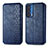 Coque Portefeuille Livre Cuir Etui Clapet S01D pour Motorola Moto Edge (2021) 5G Bleu