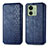 Coque Portefeuille Livre Cuir Etui Clapet S01D pour Motorola Moto Edge (2023) 5G Bleu