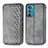 Coque Portefeuille Livre Cuir Etui Clapet S01D pour Motorola Moto Edge 30 5G Gris