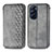 Coque Portefeuille Livre Cuir Etui Clapet S01D pour Motorola Moto Edge Plus (2022) 5G Gris