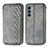 Coque Portefeuille Livre Cuir Etui Clapet S01D pour Motorola Moto Edge S30 5G Gris