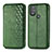 Coque Portefeuille Livre Cuir Etui Clapet S01D pour Motorola Moto G Play Gen 2 Vert