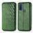 Coque Portefeuille Livre Cuir Etui Clapet S01D pour Motorola Moto G Pure Vert