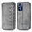 Coque Portefeuille Livre Cuir Etui Clapet S01D pour Motorola Moto G Stylus (2022) 4G Gris