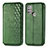 Coque Portefeuille Livre Cuir Etui Clapet S01D pour Motorola Moto G10 Vert