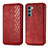 Coque Portefeuille Livre Cuir Etui Clapet S01D pour Motorola Moto G200 5G Rouge