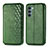 Coque Portefeuille Livre Cuir Etui Clapet S01D pour Motorola Moto G200 5G Vert