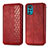 Coque Portefeuille Livre Cuir Etui Clapet S01D pour Motorola Moto G22 Rouge
