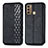 Coque Portefeuille Livre Cuir Etui Clapet S01D pour Motorola Moto G40 Fusion Noir