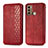 Coque Portefeuille Livre Cuir Etui Clapet S01D pour Motorola Moto G40 Fusion Rouge