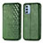 Coque Portefeuille Livre Cuir Etui Clapet S01D pour Motorola Moto G51 5G Vert