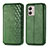 Coque Portefeuille Livre Cuir Etui Clapet S01D pour Motorola Moto G53 5G Vert