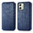 Coque Portefeuille Livre Cuir Etui Clapet S01D pour Motorola Moto G54 5G Bleu