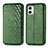 Coque Portefeuille Livre Cuir Etui Clapet S01D pour Motorola Moto G73 5G Vert