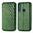 Coque Portefeuille Livre Cuir Etui Clapet S01D pour Motorola Moto One Fusion Plus Vert