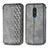 Coque Portefeuille Livre Cuir Etui Clapet S01D pour Nokia C3 Gris