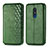 Coque Portefeuille Livre Cuir Etui Clapet S01D pour Nokia C3 Vert